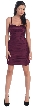 Spaghetti Straps Pleated Short Party Dress
