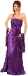 Strapless Goddess Wrap Formal Gown — in alternative image