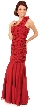 Shirred Single Shoulder Formal Evening Dress