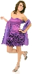 Short Flirty Ruffled Party Prom Dress — in alternative image