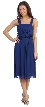 Tea Length Cocktail Dress with Floral Detail — in alternative picture