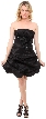 Strapless Bubble Prom Dress with Floral Details