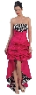 Convertible Bubble Dress with Zebra Print