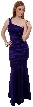 Single Shoulder Accented Formal Prom Dress