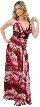 Empire Style Multi Color Full Length Formal Dress — in Fuchsia
