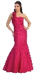 Mermaid Prom Dress with Ruched Bodice and Floral Aplique