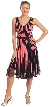 V-Neck Sleeveless Knee Length Party Dress with Satin Bow