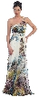 Floral Rain Embellished One Shoulder Formal Dress