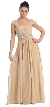 Empire Waist Formal Dress with Bead Accent