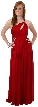 Single Shoulder Shirred Brooch Formal Prom Dress — in an alternative picture