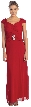 Cap Sleeves V-Neck Long Formal Dress with Ruched Bodice
