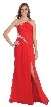 One Shoulder Pleated Jewels Bust Long Formal Prom Dress