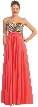 Strapless Bejeweled Bust Long Formal Prom Dress 