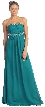 Strapless Floor length Empire Cut Formal Prom Dress