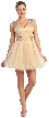 Sweetheart Neck Layered Mesh Short Party Prom Dress