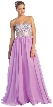 Bejeweled Bust Floor Length Formal Evening Prom Dress