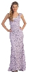 V-Neck Sleeveless Lace Long Formal Evening Prom Dress
