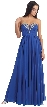 Strapless Rhinestone Bust Long Formal Prom Dress