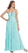 Strapless Beaded Bust Formal Evening Prom Dress