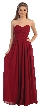 Strapless Twist Knot Bust Formal Bridesmaid Dress