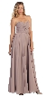 Strapless Twist Knot Bust Formal Bridesmaid Dress — in Mocha