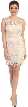 Sheer Neck Artistic Pattern Lace Short Formal Party Dress — in Gold