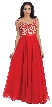 Floral Embroidered Mesh Bodice Long Formal Prom Dress