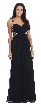 Bejeweled Strappy Back Long Formal Prom Dress