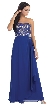 Strapless Lace Bust Wrap Style Long Formal Prom Dress
