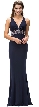 Empire Rhinestones Waist & Back Floor Length Prom Dress