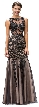 Sequins Embellished Sheer Mesh Top Mermaid Long Prom Dress
