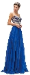 Strapless Lace Embroidered Bodice Long Formal Prom Dress