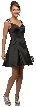 Jeweled Cap Sleeves Flared Short Homecoming Party Dress