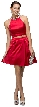 Jeweled Collar Two Piece Short Homecoming Party Dress — in an alternative image