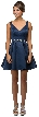 V-Neck Fit & Flare Short Homecoming Party Dress