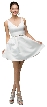 V-Neck Fit & Flare Short Homecoming Party Dress — in an alternative image