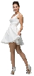 V-Neck Fit & Flare Short Homecoming Party Dress — in an alternate image