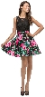 Lace Top Floral Skirt Short Homecoming Party Dress — in an alternative image