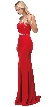 Sweetheart Neck Rhinestones Waist Long Jersey Prom Dress — in Red