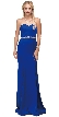 Sweetheart Neck Rhinestones Waist Long Jersey Prom Dress
