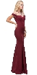 Mock Off-the-shoulder Bejeweled Neck Long Prom Dress