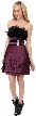 Feathered Top Short Dress