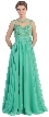 Floral Lace Bust Full Length Formal Prom Dress — in an alternative picture