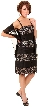 Pleated and Frilly Cocktail Dress — in alternative image