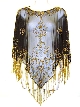 Hand Beaded Net Poncho