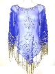 Hand Beaded Mesh Poncho