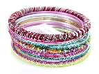 Set of 12 Handmade Bangle Bracelets