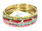 Set of 7 Piece Assorted Bangle Bracelets
