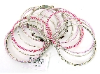 Set of 15 Pink/Silver Accented Bangles Bracelet