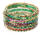 Set of 13 Handmade Bangle Bracelets